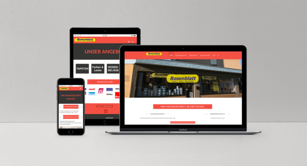 Rosenblatt - Tapeten, Farben, Bodenbeläge